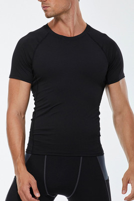 Fitness Men's Quick Dry Gym Short Sleeve Top