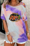 Camping Print Graphic Tees for Women UNISHE Wholesale Short Sleeve T shirts Top
