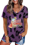 Sweet Summertime Leopard Printed Casual Loose Short Sleeve T-shirt