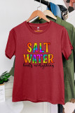 Salt Water Heals Everything Graphic T-Shirt Unishe Wholesale