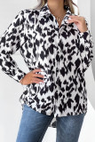 White Leopard Button Down Shirts Unishe Wholesale