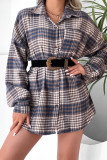 Plaid Bat Sleeve Shirt Dress Unishe Wholesale