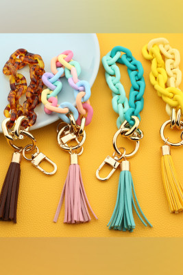Colorful Chain and Tassel Key Chains Unishe Wholesale MOQ 3pcs