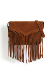 Suede Leather Knit Strap Envelope Bag MOQ 3pcs