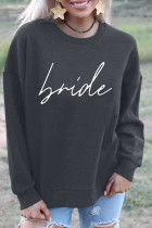 Bride Print Pullover Longsleeve Sweatshirt Unishe Wholesale