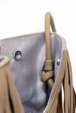 PU Leather Tassel Messenger Crossbody Bag MOQ 3pcs