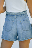 Denim Elastic Waist Pocket Jeans Short Unishe Wholesale
