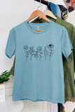 Wildflowers Graphic T-Shirt Unishe Wholesale