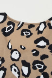 Leopard V Neck Sleeveless Mini Dress