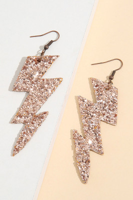 Sequin Glitter Lightening Earrings MOQ 5pcs