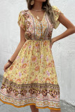 Bohemian Floral Print Dress Unishe Wholesale