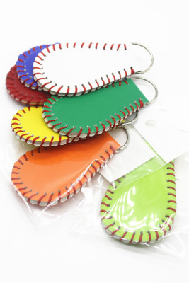 PU Baseball Key Chain Unishe Wholesale MOQ 10pcs 