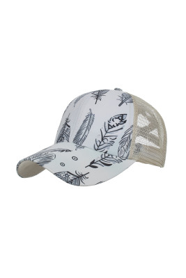 Feather Print Baseball Hat Unishe Wholesale MOQ 3pcs