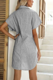 Striped Shirts Bat Sleeve Dress Unishe Wholesale
