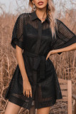 Black Mesh Sheer Dress Unishe Wholesale