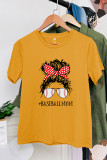 Baseball Mom Life Shirt, Baseball Mom, Messy Bun Woman, Baseball Mom Gift, Messy Bun Custom Shirts