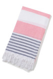 Tassel Stripe Color Block Beach Towel MOQ 3pcs