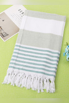 Tassel Stripe Color Block Beach Towel MOQ 3pcs