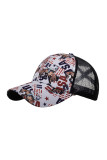 US Flag Print Baseball Hat MOQ 3pcs