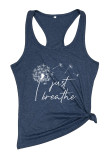 Just Breathe Dandelion, Momlife, Just Breathe, Inspirational Quotes, Mommy Quotes Tank Top Unishe Wholesale