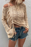 Plain Hollow Out Sweater Unishe Wholesale