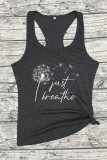 Just Breathe Dandelion, Momlife, Just Breathe, Inspirational Quotes, Mommy Quotes Tank Top Unishe Wholesale