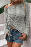 Plain Hollow Out Sweater Unishe Wholesale