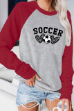 Soccer, Leopard Heart Graphic Tee UNISHE Wholesale