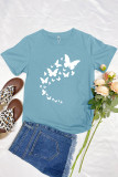 Flying Butterflies Graphic T-Shirt Unishe Wholesale