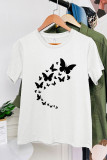 Flying Butterflies Graphic T-Shirt Unishe Wholesale