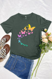 Flying Butterflies Graphic T-Shirt Unishe Wholesale