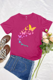 Flying Butterflies Graphic T-Shirt Unishe Wholesale