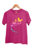 Flying Butterflies Graphic T-Shirt Unishe Wholesale