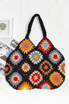 Colorful Fringe Decor Crochet Bag MOQ 3PCs