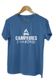 Camping Sweatshirt, Camping Shirts for Women & Men, Campfires And Cocktails, Camping Gift, Camper Gift, Funny Camping Shirt, Camp Lover-Graphic Tee Unishe Wholesale