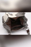 Colorblock Canvas Shoulder Bag MOQ 3PCs