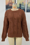 Solid Color Cable Knit Pullover Sweater Unishe Wholesale