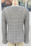 Hollow Out Pullover Sweater  Unishe Wholesale