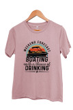 Boating and Drinking-Boating Graphic Tee Unishe Wholesale
