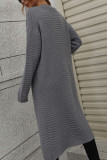 Plain Open Long Length Sweater Cardigans