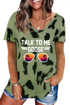 Talk To Me Goose Casual Loose Short Sleeve T-shirt  UNISHE Wholesale