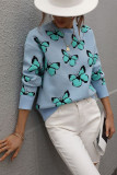 Butterfly Knit Pullover Sweaters