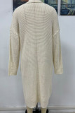 Plain Long Length Open Sweater Cardigans