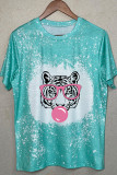 tiger with glasses bubble gum Graphic Tee Unishe Wholesale