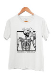 Skeleton Death Before Decaf Skeleton Drink Coffee Graphic T-Shirt Unishe Wholesale