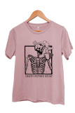 Skeleton Death Before Decaf Skeleton Drink Coffee Graphic T-Shirt Unishe Wholesale