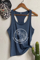 Happiness comes in waves Sleeveless Tank Top Unishe Wholesale