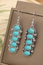 Turquoise Metal Earrings MOQ 5PCs
