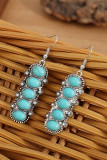 Turquoise Metal Earrings MOQ 5PCs