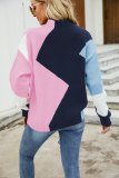 Wave Color Block Pullover Sweaters